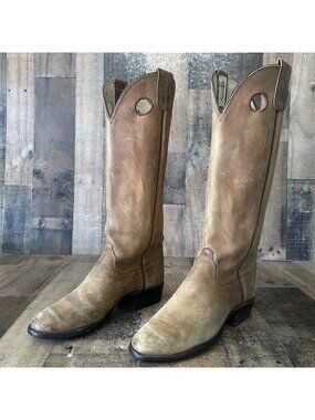 Olathe 6986 Vintage Tall Buckaroo Cowboy Boots Mens 9 D